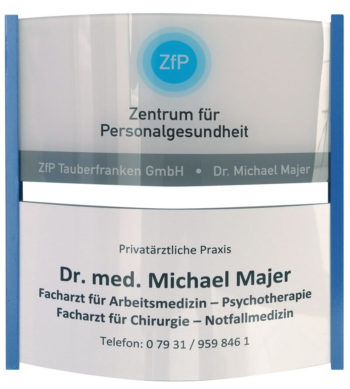 Praxisschild-ZfP-Majer